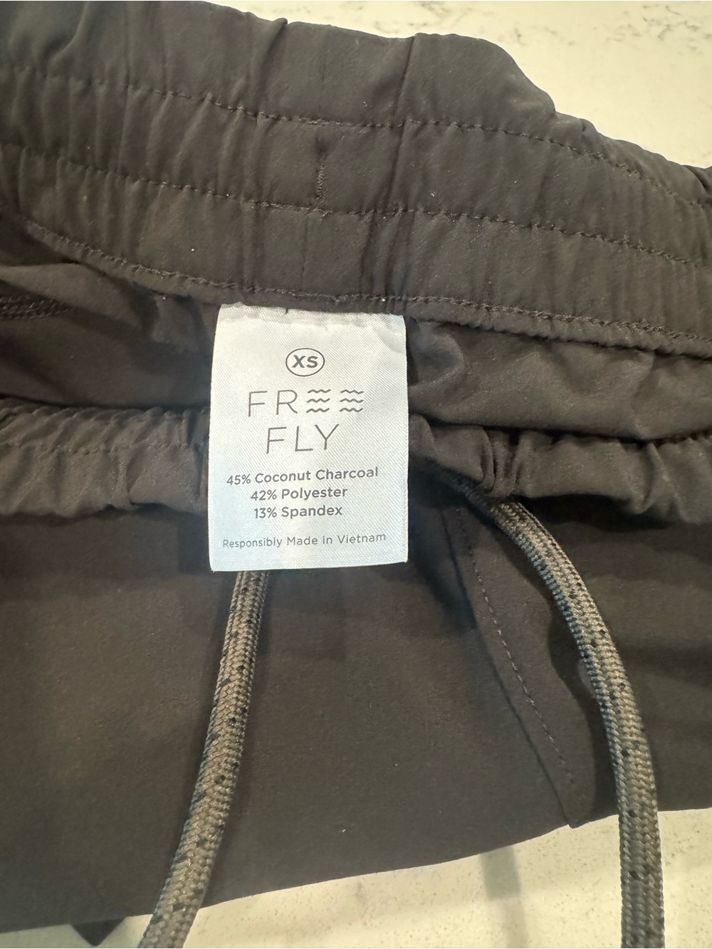 Like-New Free Fly Apparel Women's Latitude Shorts with Drawstring - Black - XS - Picture 3 of 4